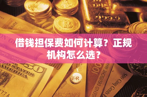北京借钱担保费如何计算？正规机构怎么选？