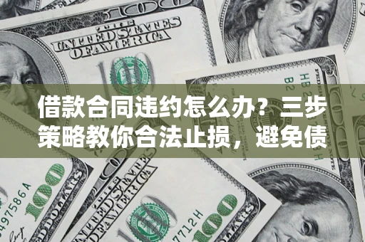 北京借款合同违约怎么办？三步策略教你合法止损，避免债务危机升级