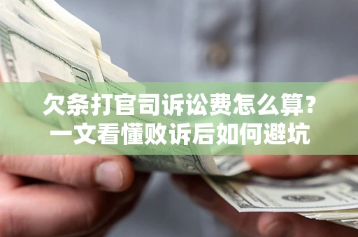 北京欠条打官司诉讼费怎么算？一文看懂败诉后如何避坑