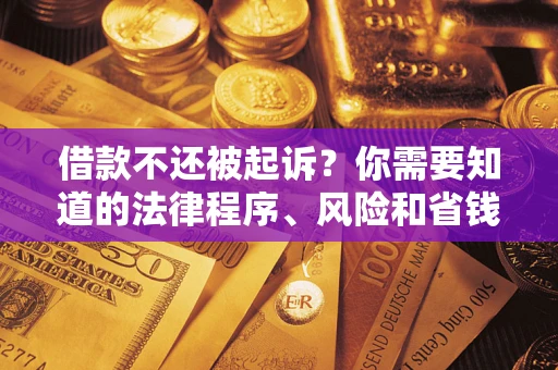 北京借款不还被起诉？你需要知道的法律程序、风险和省钱技巧